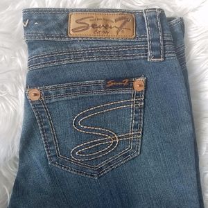 Seven7 Wide Leg Flare Jeans